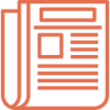 icon logo press release newspaper